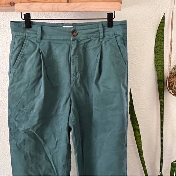 J. Crew pleated chino pant Alhambra green - Picture 7 of 8
